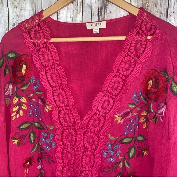 Umgee Pink Oversized Blouse - Picture 5 of 7